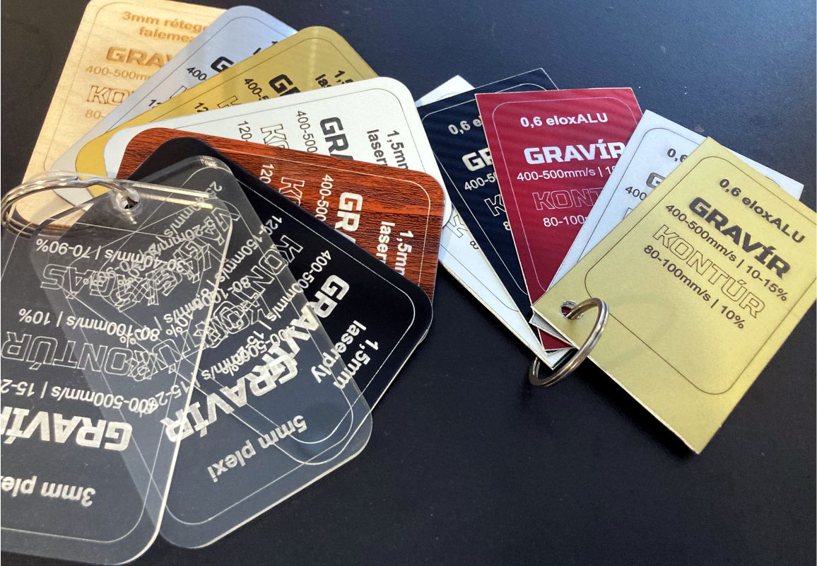 Alapanyag választék lézervágáshoz, gravírozáshoz