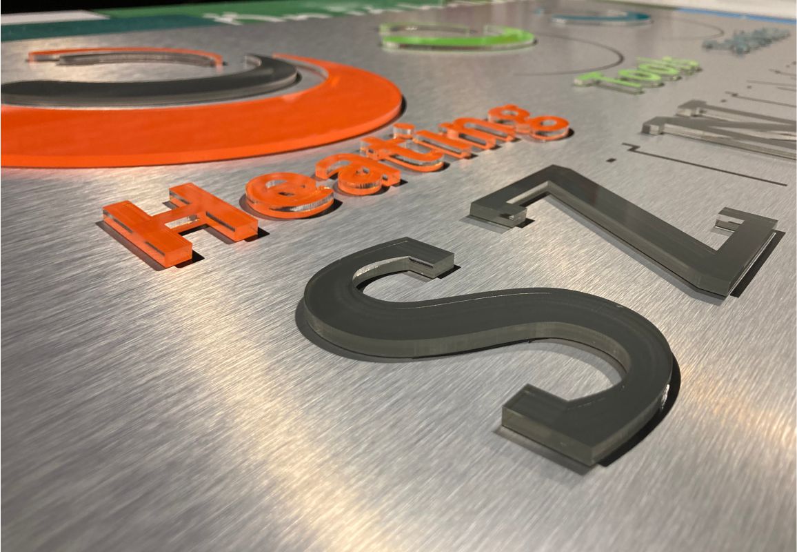 Lézervágott betűk