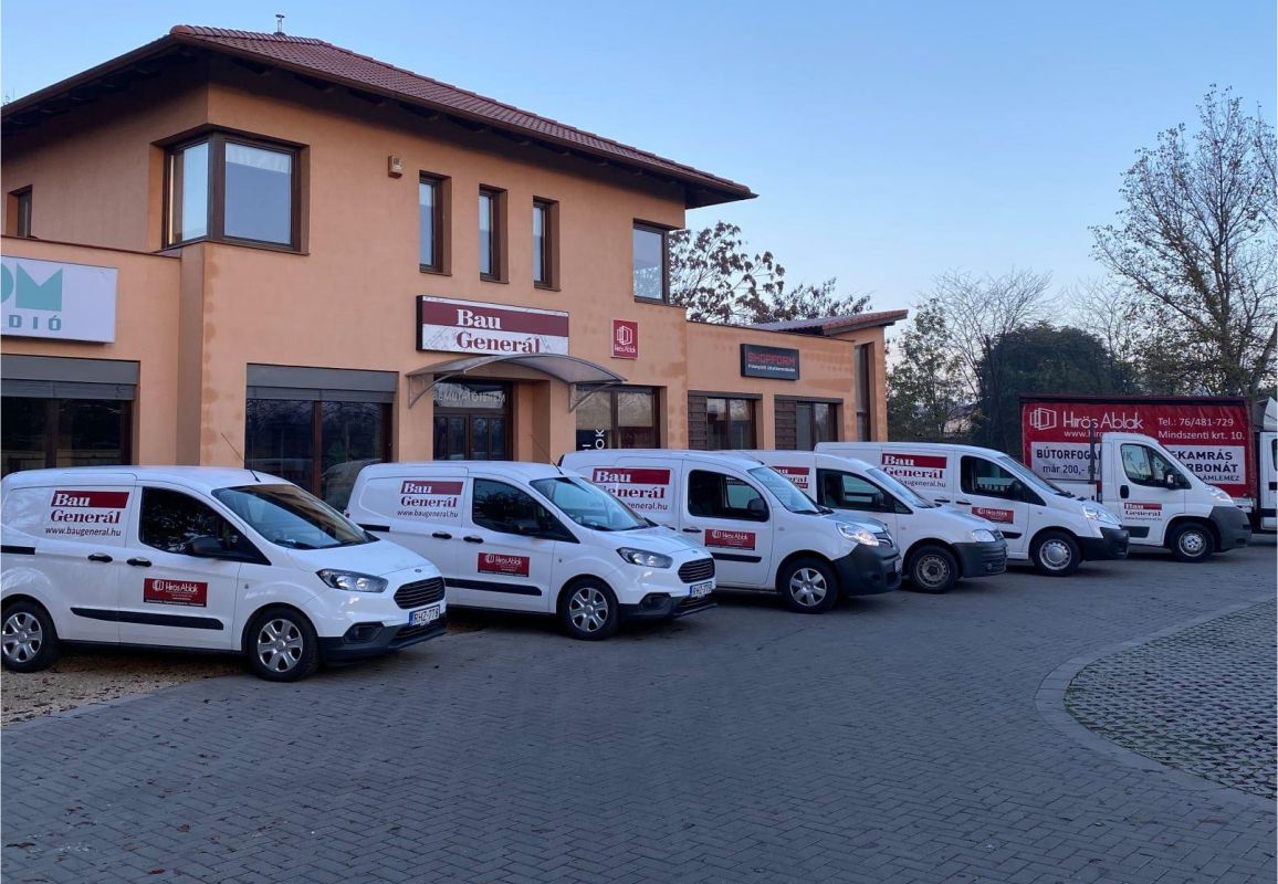 Céges gépjárműflotta dekoráció